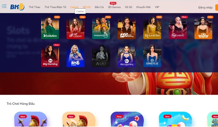 Casino Trực Tuyến Bk8 - Sân Chơi Làm Nên Thương Hiệu 2 Các sảnh chơi trực tuyến BK8 có gì đặc biệt